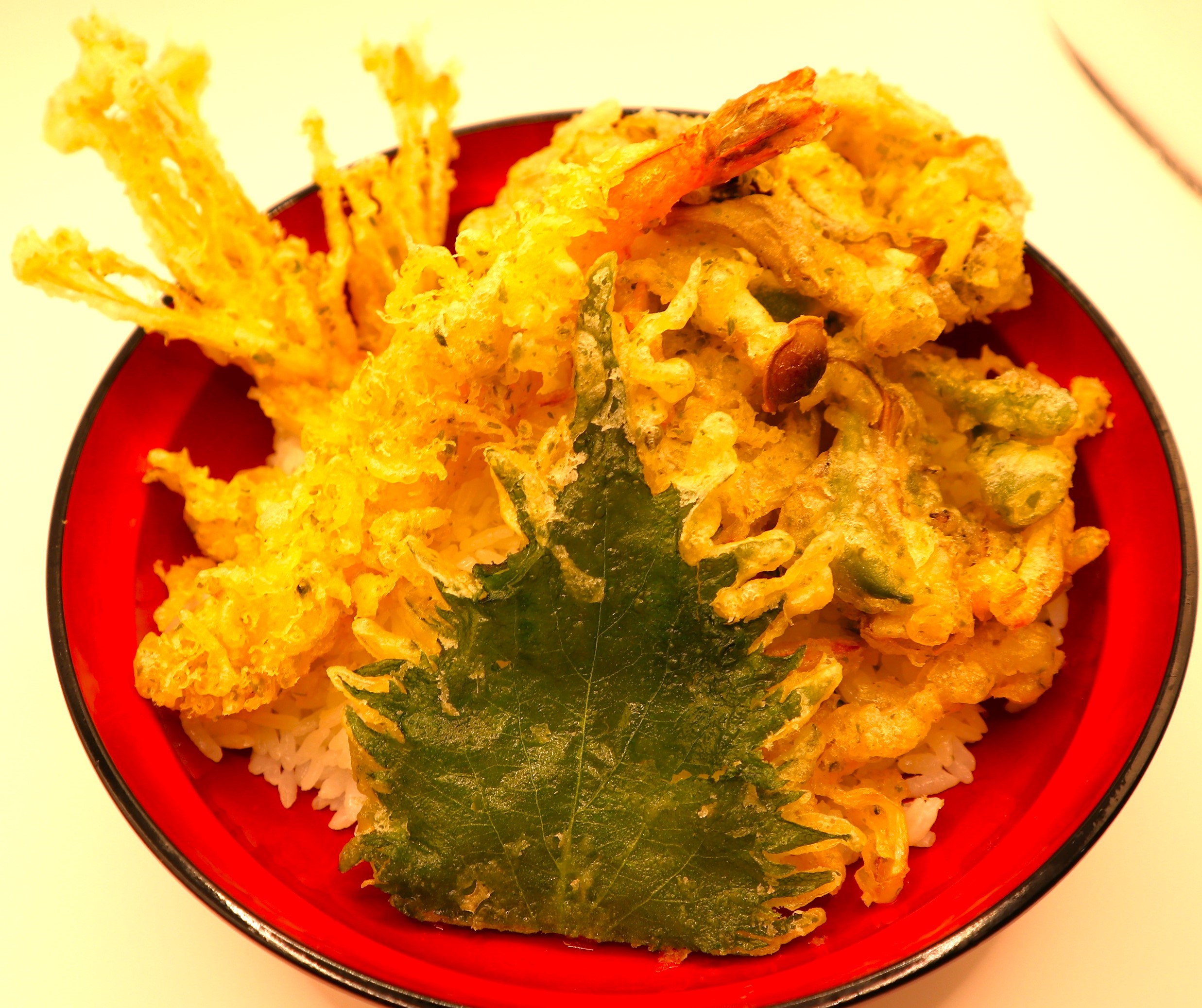 海老ときのこのかき揚げ丼