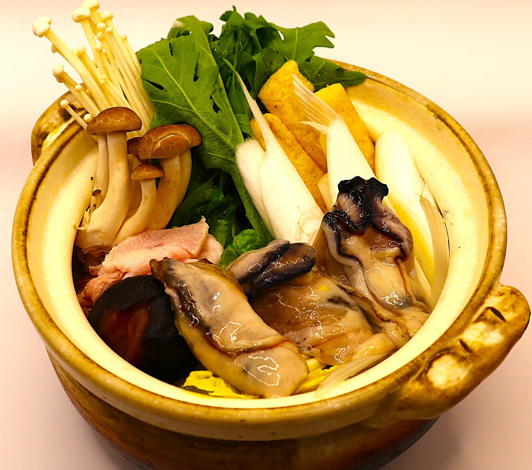 かき鍋焼きうどん